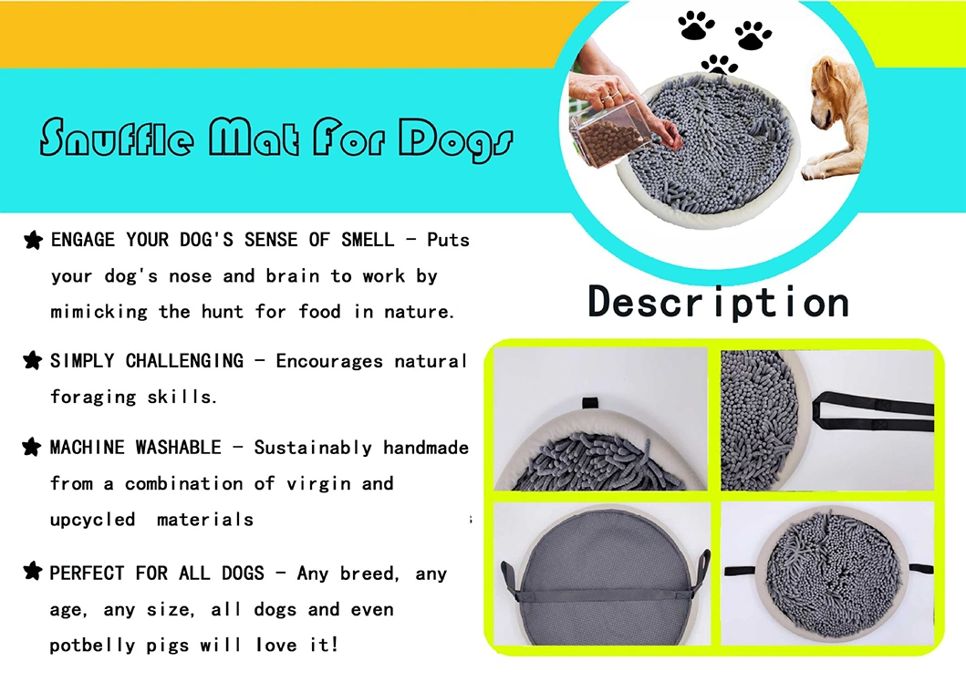 Interactive Dispensing Durable Pet Feeding Mat Pet Snuffle Mat