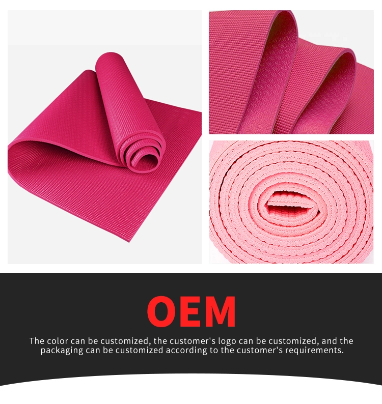 Fitness Anti Slip Eco Friendly Custom Logo Foldable PVC Yoga Mat