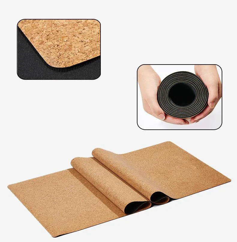 Non Slip Anti Skid Waterproof Design Custom Logo Print Cork Suede TPE EVA PVC Jute PU NBR Natural Rubber Eco Friendly Yoga Gym Exercise Mat for Adult