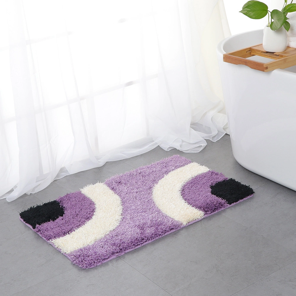 Non-Slip Water Absorben Ultra-Soft Bath Rug Machine Washable