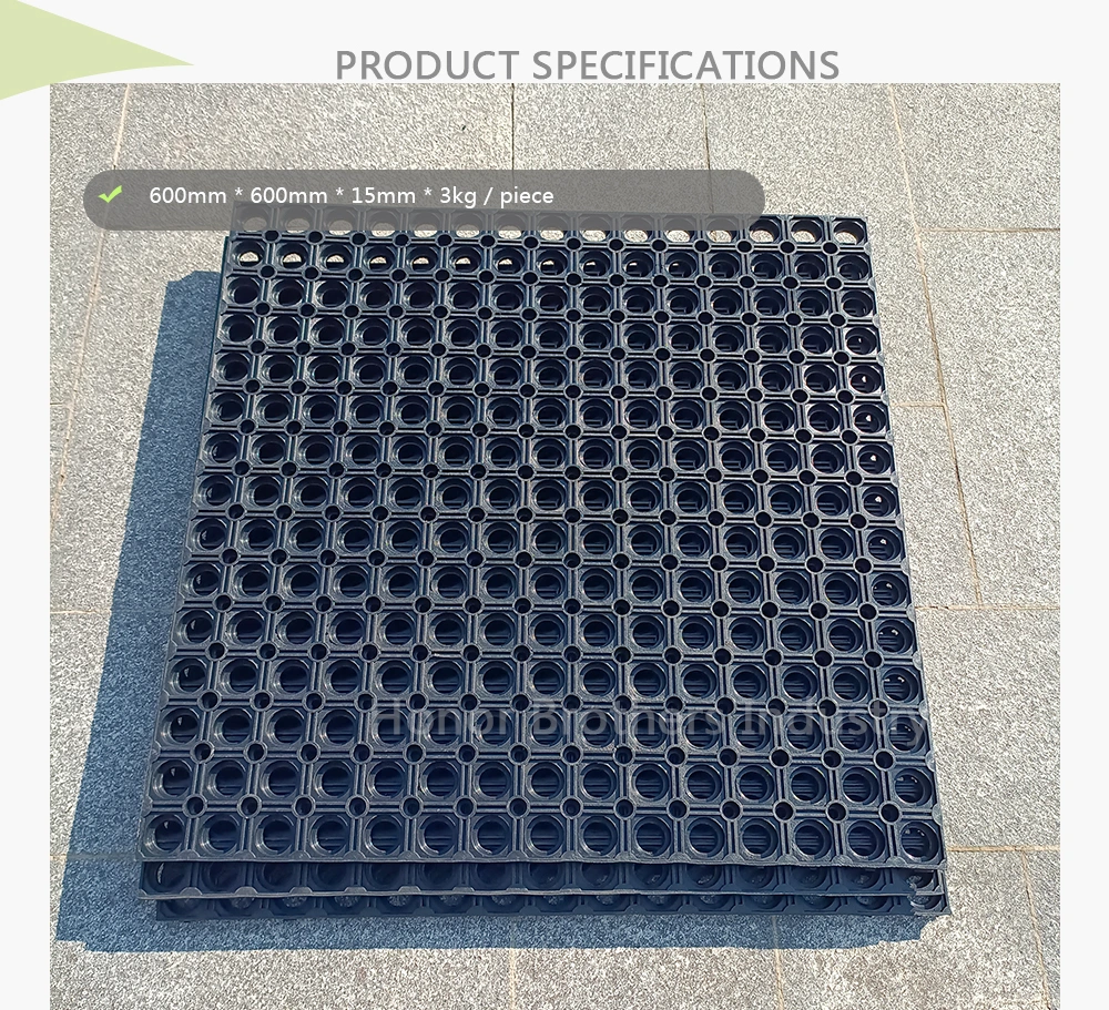 Lightweight Anti-Slip Durable Modular Interlocking Drainage Tiles, Deck Mat with Drainage